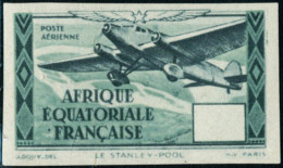 Neuf Sans Charnière N° 41Ab, Type Stanley-Pool. Gris Et Vert-gris. Non Dentelé Sans Indication De La Valeur, TB - Other & Unclassified