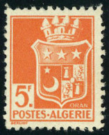 Neuf Sans Charnière N° 197A, 5f Rouge Orange Sans Surcharge, TB, Signé Brun - Andere & Zonder Classificatie