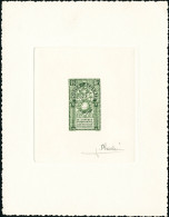 N° 311. Congrès D'Agrumiculture. Epreuve D'artiste En Vert, Signée. T.B. - Other & Unclassified