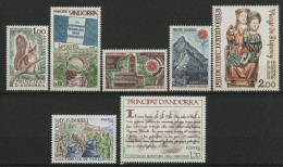 ANDORRE FRANCAIS 1978 ANNEE COMPLETE COTE 33 € N° 267 à 273 NEUFS ** (MNH). TB - Années Complètes