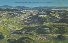 KIRCHHEIMBOLANDEN UND UMGEBUNG AUS DER VOGELSCHAU COULEUR REF 16077 - Kirchheimbolanden