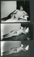 Erotik, Liegende Nackte Frau,ca.1940,naked Woman, 3 Stück - Ohne Zuordnung