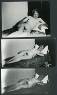 Erotik, Liegende Nackte Frau,ca.1940,naked Woman, 3 Stück - Unclassified