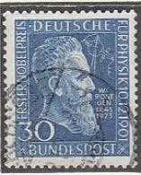 BRD  147, Gestempelt, 50. Jahrestag Der Verleihung Des Nobelpreises An Wilhelm Röntgen, 1951 - Gebruikt