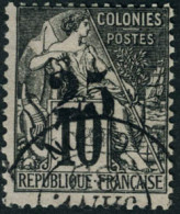 Oblitéré N° 9. 25 S/10c Noir S/Lilas. T.B. Rare. Signé Th. Lemaire - Other & Unclassified