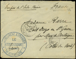 Lettre Pli De 1894 2ème Bataillon De Phu-Lang-Thuong, Cachet à Date De Mars 1894 + Tonkin Corps Expéditionnaire Pour Mur - Sonstige & Ohne Zuordnung