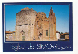 CPSM / CPM 10.5 X 15 Gers SIMORRE Eglise Fortifiée  Du XIV° S.(imprimé XIX) Vitraux Du XV° - Autres & Non Classés