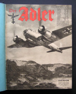 Der Adler Original WW2 German Luftwaffe Magazines In Folio Collection 1942 - Autres & Non Classés