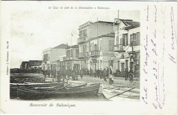 Souvenir De Salonique. Quai Du Côté De La Débarcadère. - Griechenland