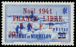 Neuf Sans Charnière N° 212/31, La Série France Libre NOEL Rouge, TB, Signé R. Blanc - Sonstige & Ohne Zuordnung