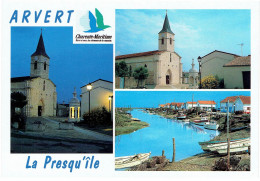 CPM FRANCE 17 CHARENTE-MARITIME ARVERT - L'Eglise Et Le Puits - Avallon - Multivues - Otros & Sin Clasificación