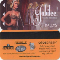 USA. Bally's. Jubilee. Girl - Hotel Keycards