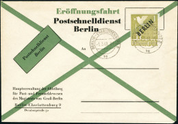 Lettre N° 17. 1m Surcharge Noire S/Lettre Postchnelldienst Obl. 1/3/49. T.B. (Michel) - Sonstige & Ohne Zuordnung