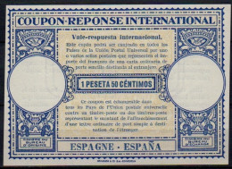 ESPAGNE ESPAÑA SPAIN  Lo14  1 PTA 50 C. International Reply Coupon Reponse Antwortschein Cupon Respuesta IRC IAS Mint ** - 1931-....