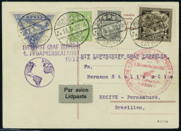 Lettre Zeppelin 1 SAF 1932, Pour Le Brésil T.B. - Sonstige & Ohne Zuordnung