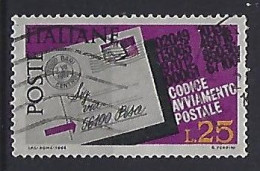 Italy 1968  Einfuhrung Der Postleitzahlen (o) Mi.1251 - 1961-70: Afgestempeld