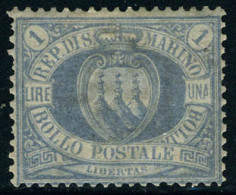 Neuf Avec Charnière N° 31, 1l Bleu Gris, Excellent Centrage, T.B. Sassone 2200 € - Andere & Zonder Classificatie