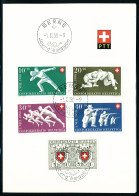 Lettre N° 497/501, 502/06, 507/511, 512/16, Chaque Série Avec Oblitération FDC Sur Feuillet De L'administration Postale, - Sonstige & Ohne Zuordnung