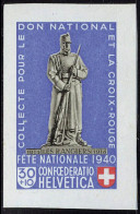 Neuf Sans Charnière N° 5, Les 4 Valeurs Du Bloc Fête Nationale Découpés, T.B. Cat Suisse B 8/11 - Other & Unclassified