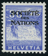 Neuf Avec Charnière N° 90/94, La Série Société Des Nations T.B. Signé Calves - Other & Unclassified