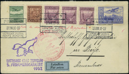 Lettre Zeppelin 5è SAF 1932 Prag 27/8/32 Pour Récife Brésil, Arrivée 1.9.32, T.B. - Sonstige & Ohne Zuordnung
