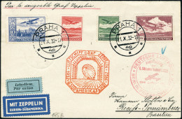 Lettre ZEPPELIN 9ème S.A.F. 1932. Lettre De Prague (21.X.32). CàD De Transit Berlin 23.10.32 Pour Recife-Pernambuco (Bré - Other & Unclassified