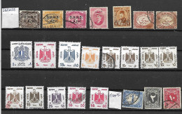 EGYPTE - SERVICE- TAXE-23 TRES BEAUX  TIMBRES NEUFS-ET OBLITERES-PAS EMINCE- DEPUIS 1907 - Officials