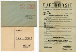 Germany 1940 3pf. Meter Cover W/ Auction Report; Leipzig - Fur-Transit, Rauchwaren-Lagerhaus To Schiplage - Frankeermachines (EMA)