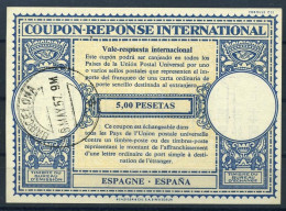 ESPAGNE ESPAÑA SPAIN Lo16n  5,00 PTAS Int. Reply Coupon Reponse Antwortschein Cupon Respuesta IRC IAS BARCELONA 15.05.57 - 1931-....