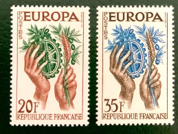 1957 FRANCE N 1122 / 1123 EUROPA - NEUF** - Nuevos