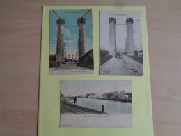 70 - Haute Saone - Gray  - Lot De 3 Cartes - Pont Suspendu - Port Villeneuve  - Réf.77B - - Gray