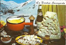 Cpsm Neuve Gastronomie Française, Recette Savoyarde  , La Fondue Savoyarde - Küchenrezepte