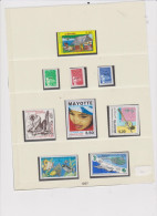 Mayotte Lot Sympa 45 Timbres Neufs France Port Offert - Ungebraucht