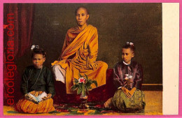 Af9296 - MYANMAR   Burma -  VINTAGE POSTCARD - Costumes - Myanmar (Burma)
