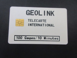 TELECARTE TAAF GEOLINK 10 MINUTES TB - TAAF - Franz. Süd- Und Antarktisgebiete