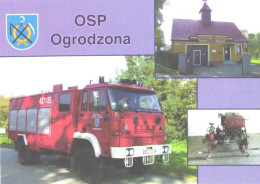 Fire Engines In Ogrodzona Fire Depot, Star P244 I - Transporter & LKW