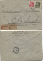 Böhmen Und Mähren Provisorischer Einschreibezettel Bieschin Besiny 11.10.43 - Storia Postale