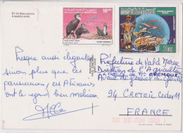 Mauritanie Mauritania Carte Postale Timbre Oiseau Christophe Colomb Cristobal Colon La Santa Maria Bird Stamp Sello - Mauretanien (1960-...)