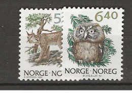 1991 MNH Norway, Mi 1059-60 Postfris** - Nuovi