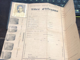 VIET NAM-OLD-ID PASSPORT INDO-CHINE-name-CHUA SAI QUA-1922-1945-1pcs Book - Colecciones