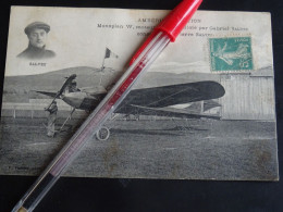 CPA  AVION  AMBERIEU-AVIATION  Monoplan Wpilote Piloté Par  Gabriel Salvez 1912 - 1927-1959 Cartas & Documentos