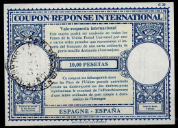 ESPAGNE ESPAÑA SPAIN  Lo17A  10,00 PTAS Int. Reply Coupon Reponse Antwortschein IRC IAS CUPON DE RESPUESTA SALAMANCA 196 - 1931-....