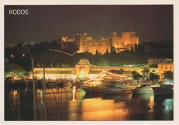 RODOS, VUE DE NUIT  COULEUR  REF 16089 - Grèce