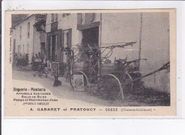 COZES: Zinguerie Plomberie Appareils Sanitaires Salle Bains Pompe Distribution D'eau A. Gabare Pratoucy - Très Bon état - Andere & Zonder Classificatie