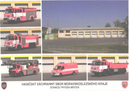 Fire Engines From Frydek-Mistek Fire Depot - Transporter & LKW