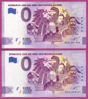 0-Euro XEAL 2020-2 BISMARCK UND DIE DREI DEUTSCHEN KAISER  Set NORMAL+ANNIVERSARY - Privatentwürfe