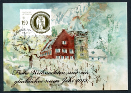 RC 27619 LIECHTENSTEIN 2013 VOEUX DE FIN D'ANNÉE CARTE MAXIMUM TB - Cartas Máxima