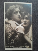 HARCOURT WILLIAMS & MARGARET HALSTAN IN ROMEO & JULIET OLD R/P POSTCARD BY GUTTERNBERG MANCHESTER 1905 - Théâtre