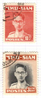 T+ Thailand 1947 Mi 265 270 Bhumipol Adujadeh - Lettres & Documents