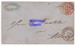 Allemagne Holstein Lettre Cachet 1866 Brief Cover Timbre N° 16 YT N°20 Mi - Schleswig-Holstein